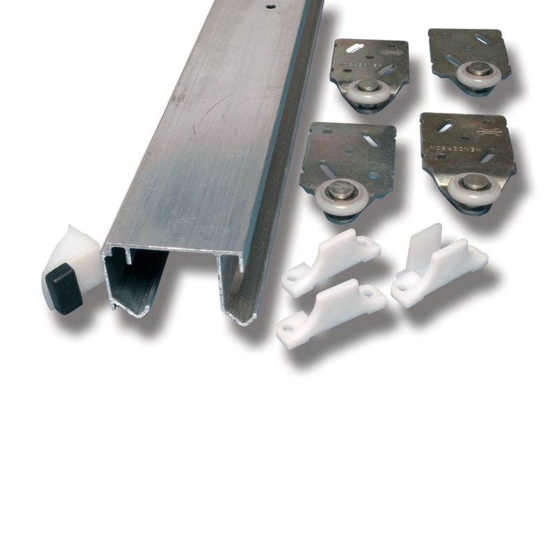Double top beslagsats 2400 mm för tre dörrar